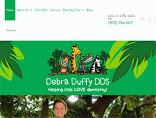 Tablet Screenshot of debraduffydds.com